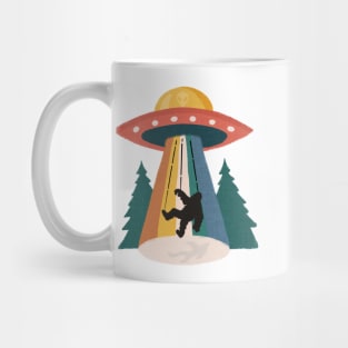 Bigfoot Abducted By Aliens Mug